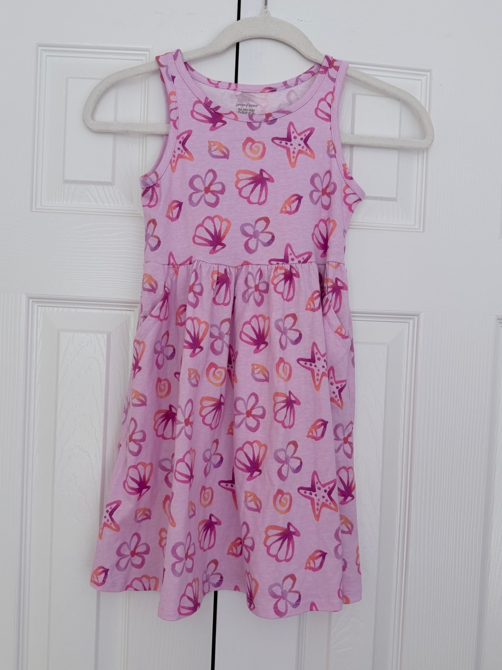 Jumping beans All Day Play Dress with Shell & Starfish Print